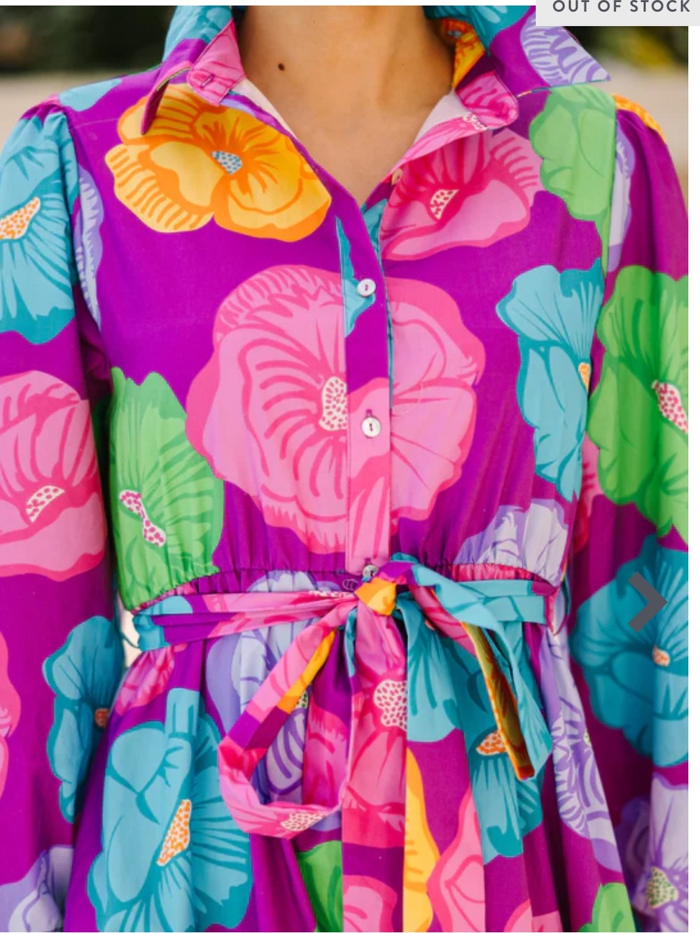 Field Of Poppies Multicolored Maxi Dress - Picture 6 of 14